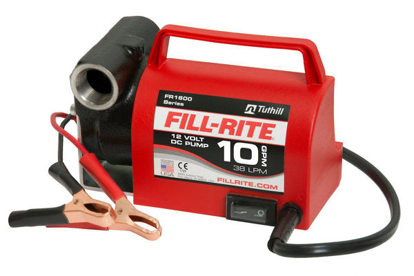 Imagen de FILL-RITE FR1612 BOMBA DE TRANSFERENCIA DE COMBUSTIBLE PORTÁTIL CON CABLE DE ALIMENTACIÓN, 10, PORT