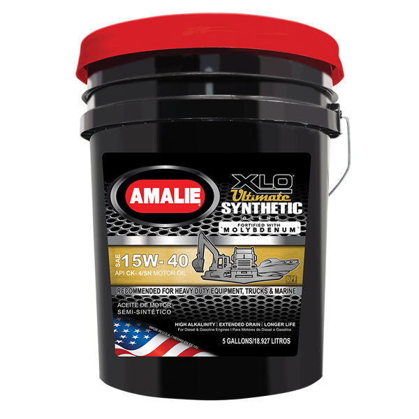 Imagen de AMALIE XLO ULTIMATE MEZCLA SEMI-SINTÉTICA XLO 15W40 API CK-4/SN  (PL)