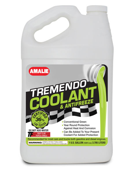 Picture of 36% CONVENTIONAL GREEN  PRE-DILUTED TREMENDO COOLANT-TF (PK/4)