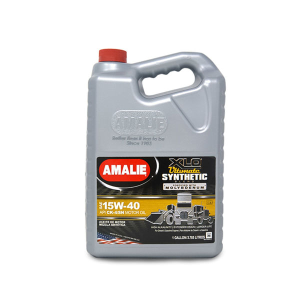 Imagen de AMALIE XLO Ultimate 15W-40 Synthetic Blend Engine Oil (1 Gallon Bottle, Pack of 4)